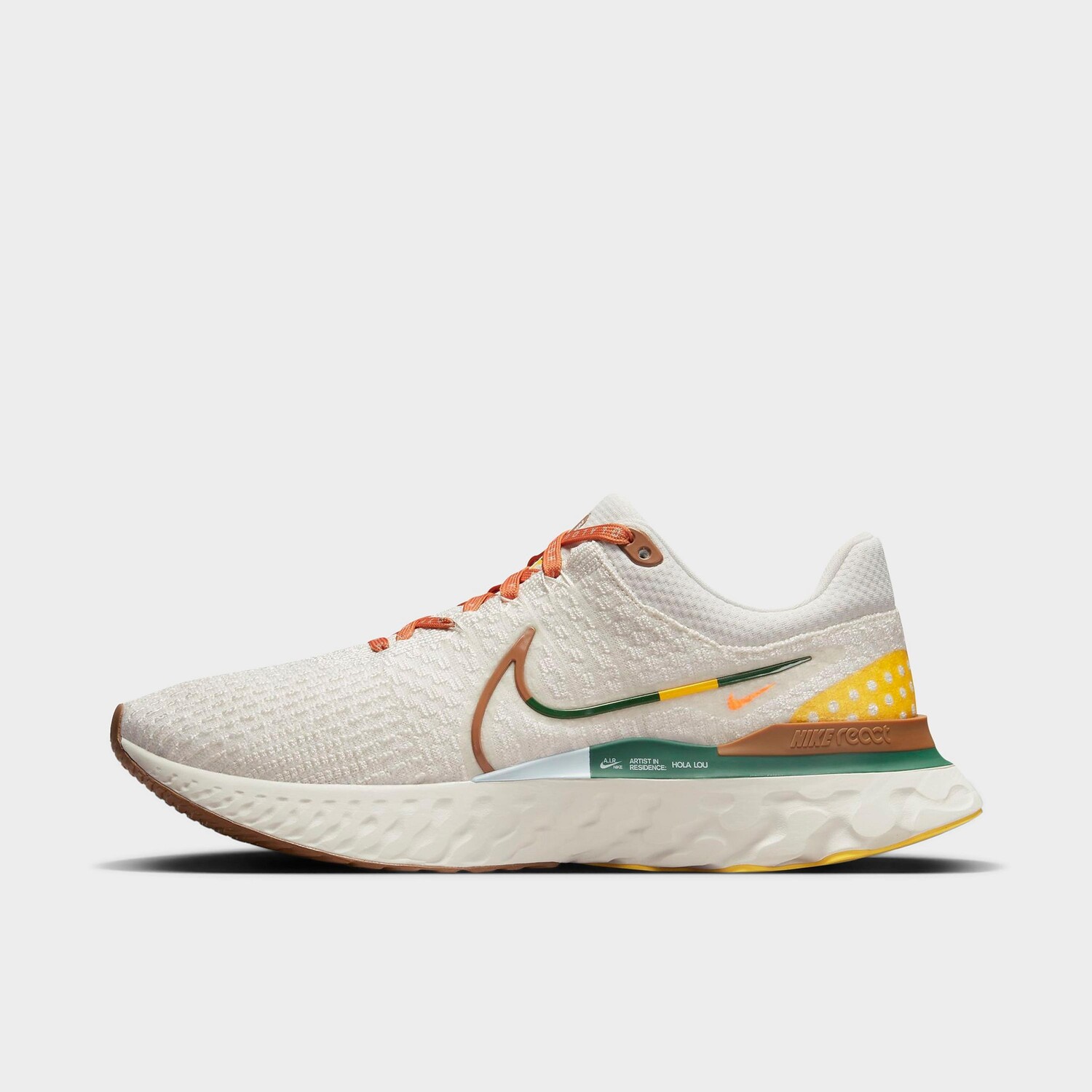 

Мужские кроссовки Nike x Hola Lou React Infinity Run Flyknit 3 A.I.R, кремовый