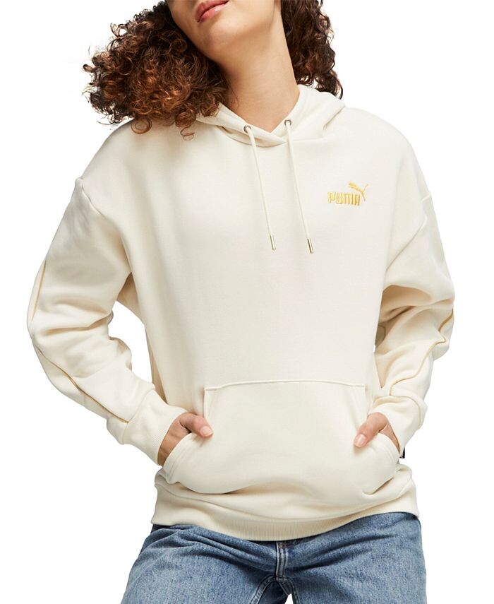 

Женская худи с логотипом Essential Minimal Metallic Puma, белый