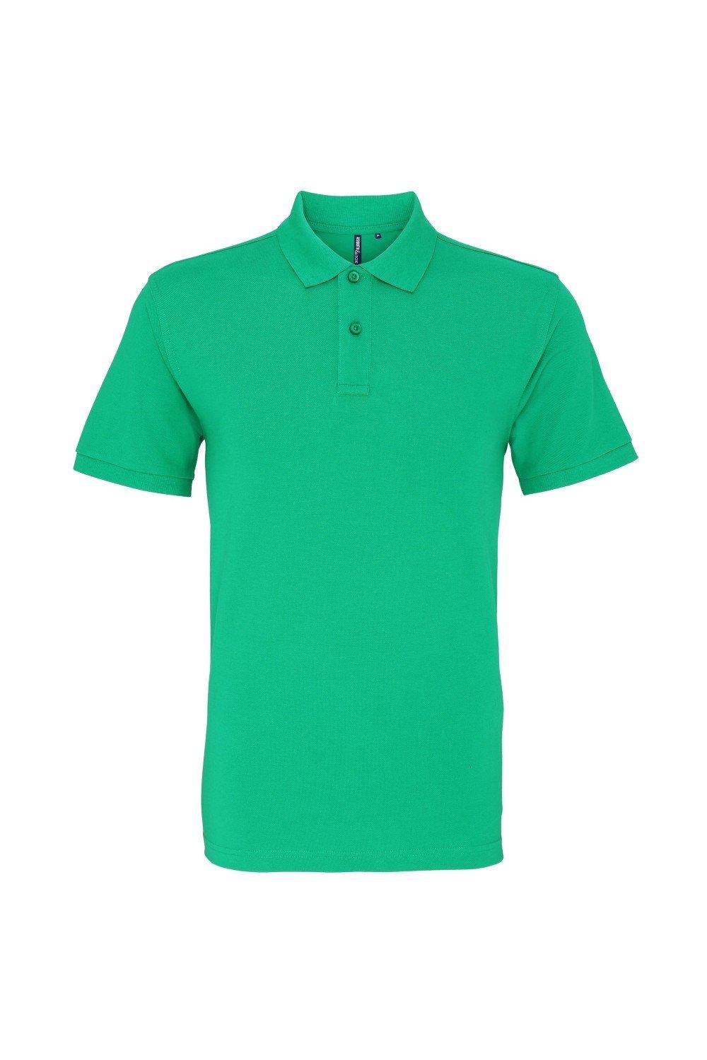 Простая рубашка-поло с короткими рукавами Asquith & Fox, зеленый цена и фото