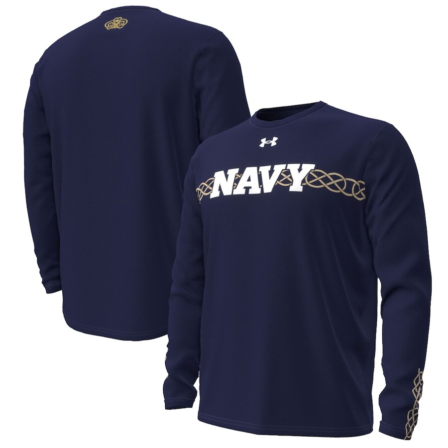 

Футболка с длинным рукавом Under Armour Navy Midshipmen, нави