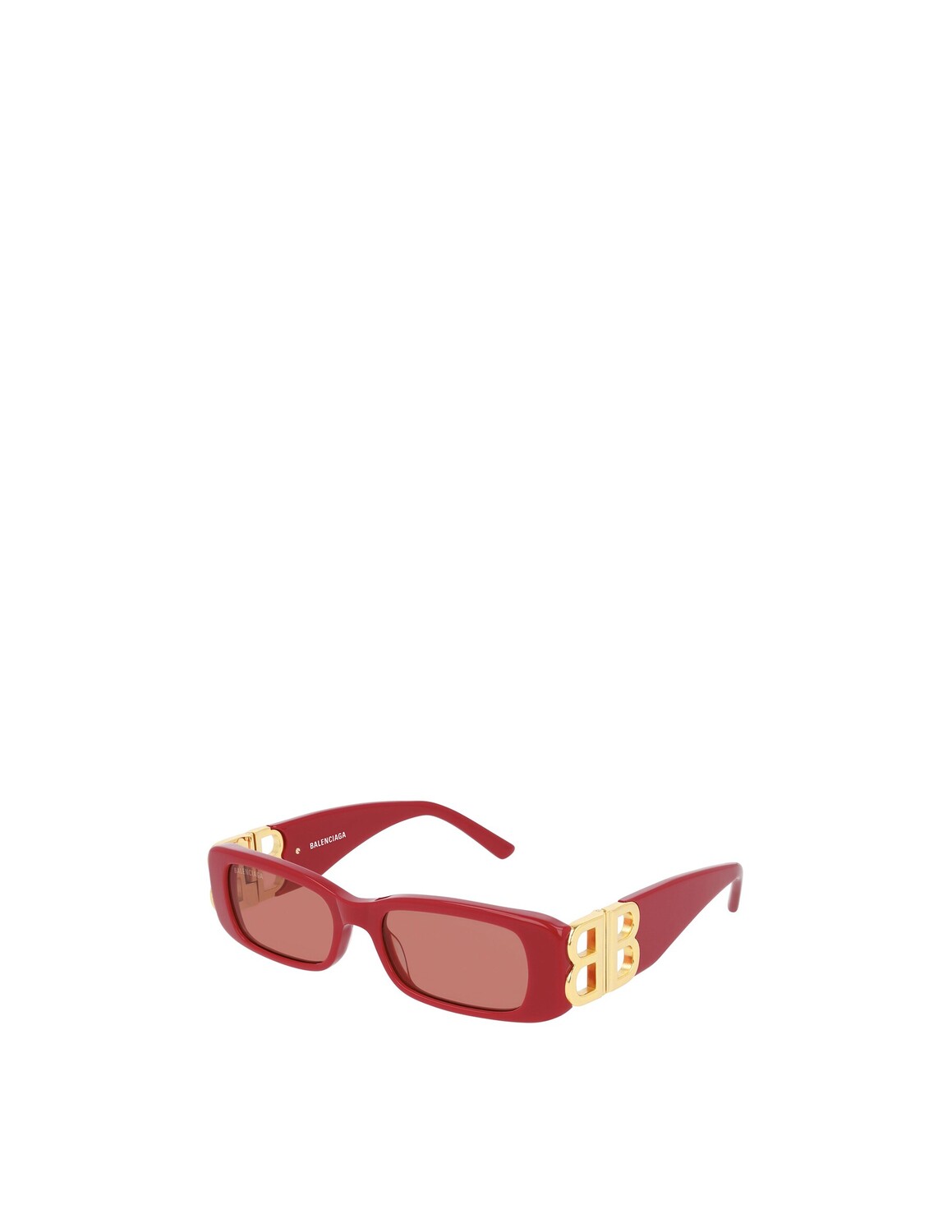 

Винтажные солнцезащитные очки прямоугольной формы Balenciaga, цвет Shiny Solid Red
