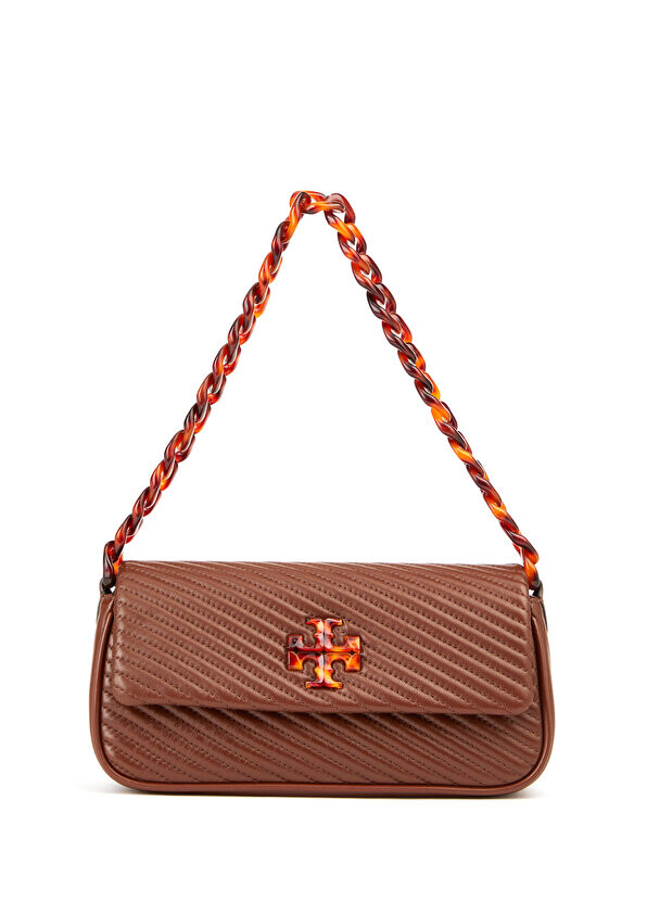 

Коричневая женская кожаная сумка Tory Burch