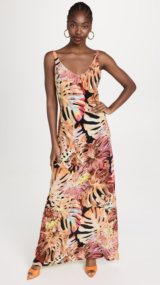 

Платье Dur Doux Neon Palm Slip, разноцветный