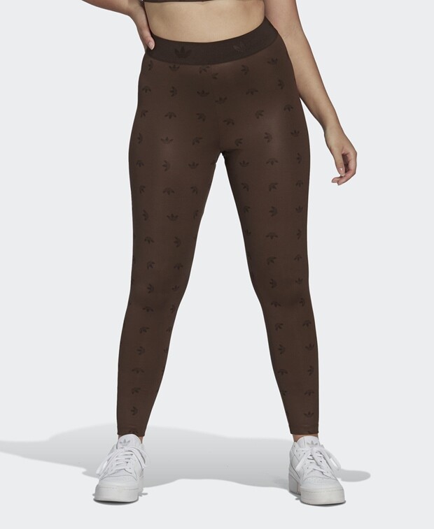 

Леггинсы adidas Originals, коричневый