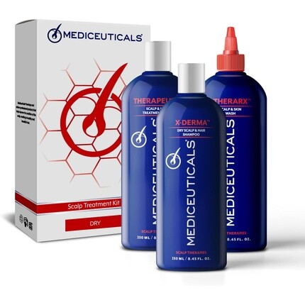 

Набор для лечения сухой кожи головы Mediceuticals - 3 предмета