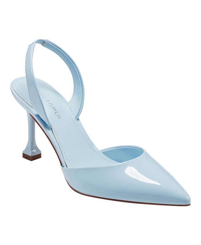 

Женские платья-лодочки Hadya на шпильке с острым носком Marc Fisher, цвет Light Blue Patent