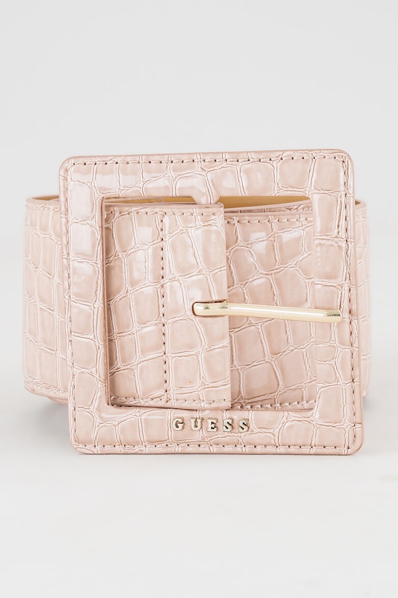 

Ремень Noelle из экокожи с шагренью Guess, розовый