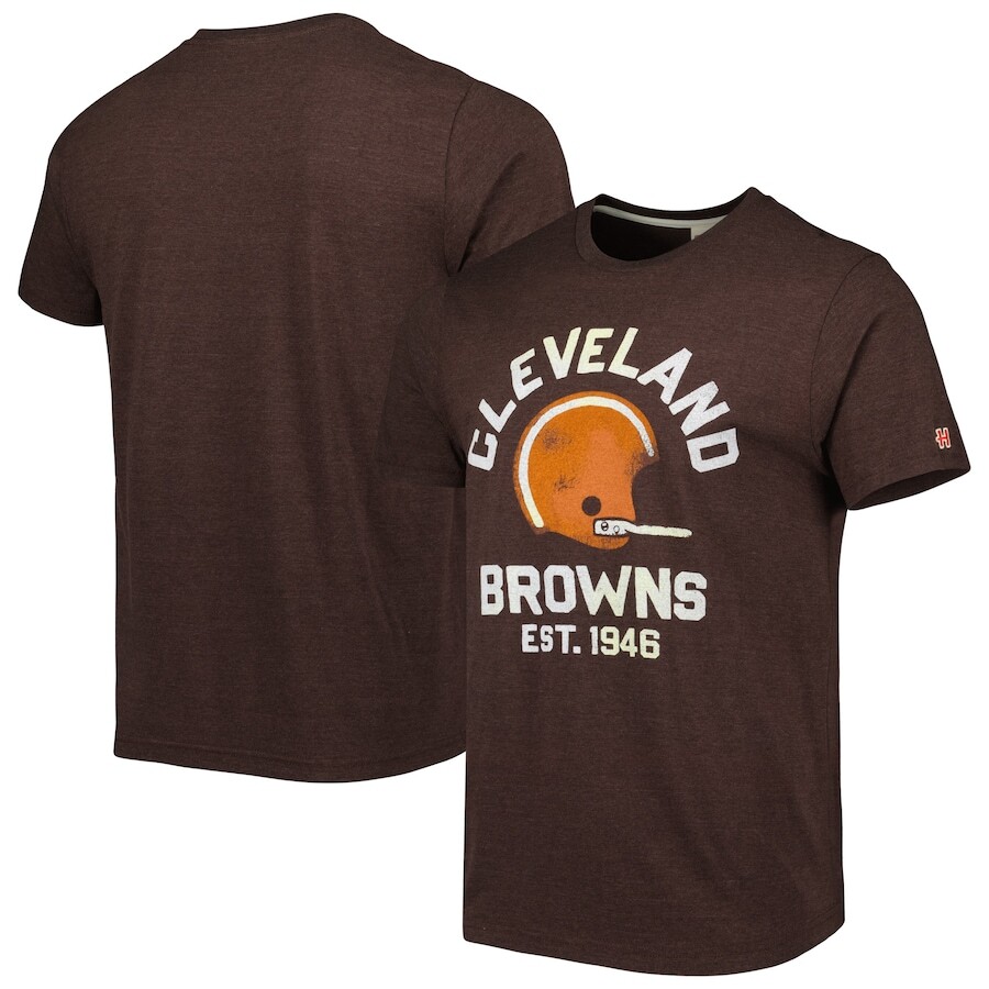 

Футболка с коротким рукавом Homage Cleveland Browns, коричневый