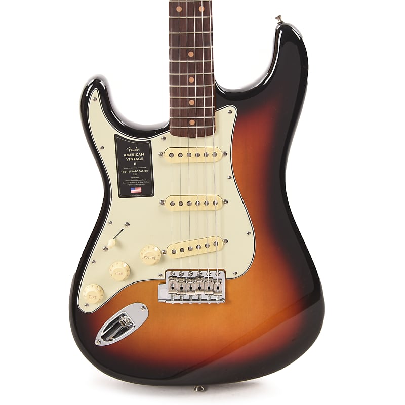 Электрогитара Fender American Vintage II 1961 Stratocaster 3-Color Sunburst LEFTY опция gcc 290098150g напольный стенд с корзиной для материала для устройств rx ii 61 jaguar j5 60