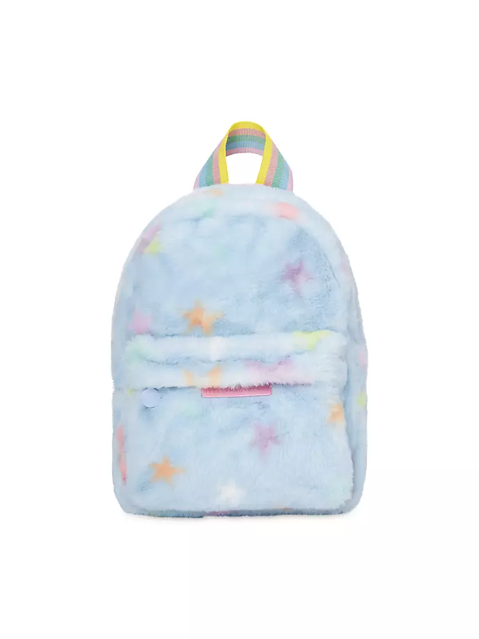 

Рюкзак из искусственного меха Stars для девочек Stella Mccartney Kids, синий