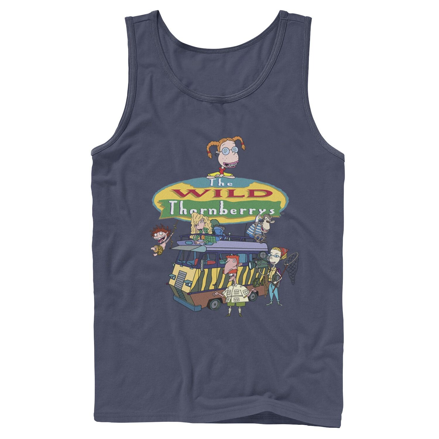 

Мужская майка с логотипом Nickelodeon The Wild Thornberrys Family RV