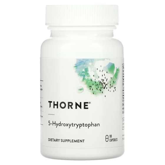 thorne research 5 гидрокситриптофан 90 капсул Пищевая добавка Thorne 5-гидрокситриптофан, 90 капсул