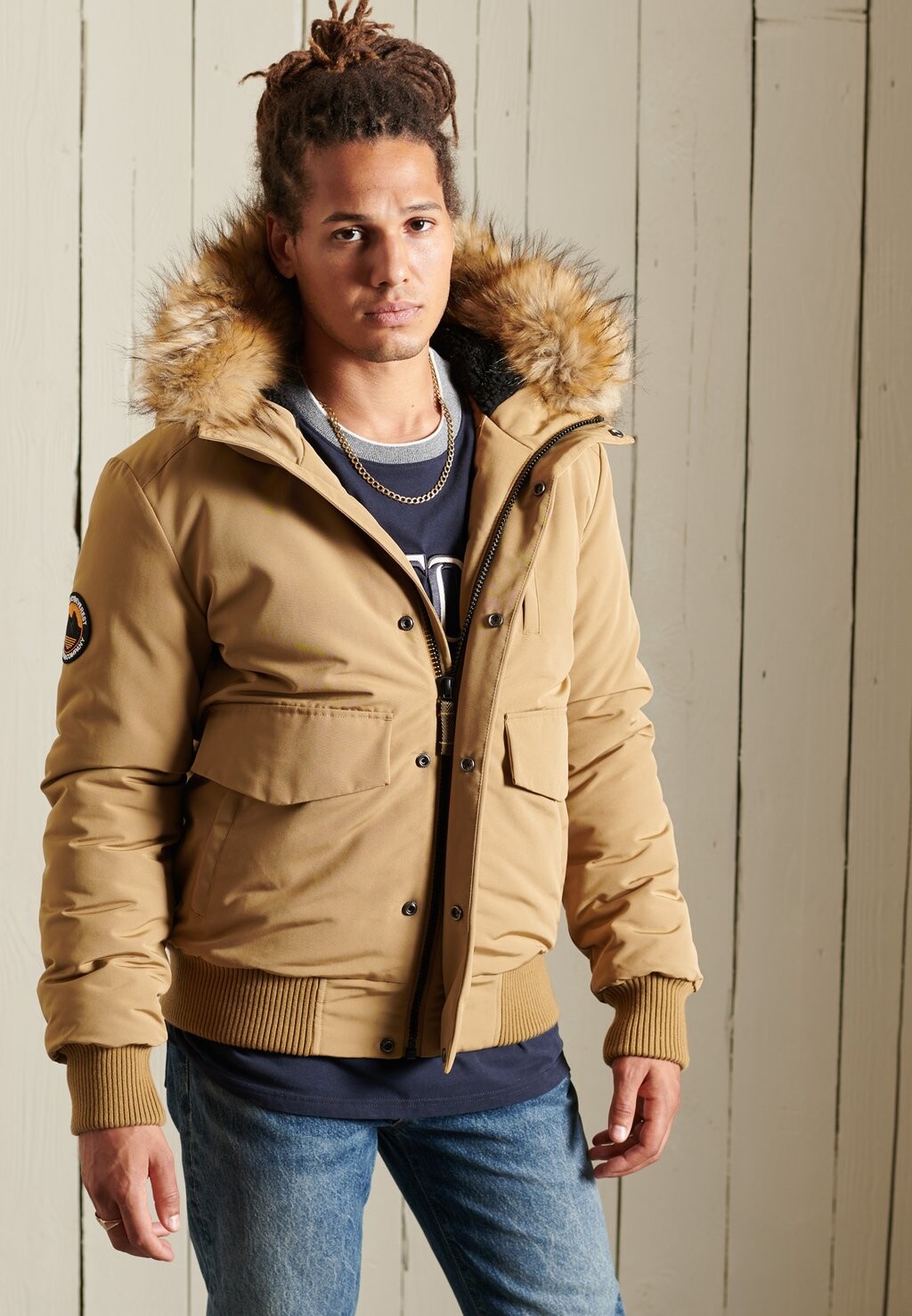 

Зимняя куртка Superdry ЭВЕРЕСТ, цвет camel