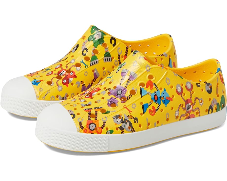 

Кроссовки Native Shoes Jefferson Sugarlite Print, цвет Crayon Yellow/Shell White/Victoria Robuddies