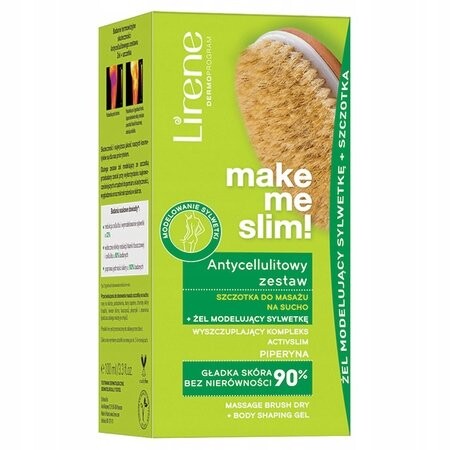 

Антицеллюлитный гель + массажная щетка Lirene Slim