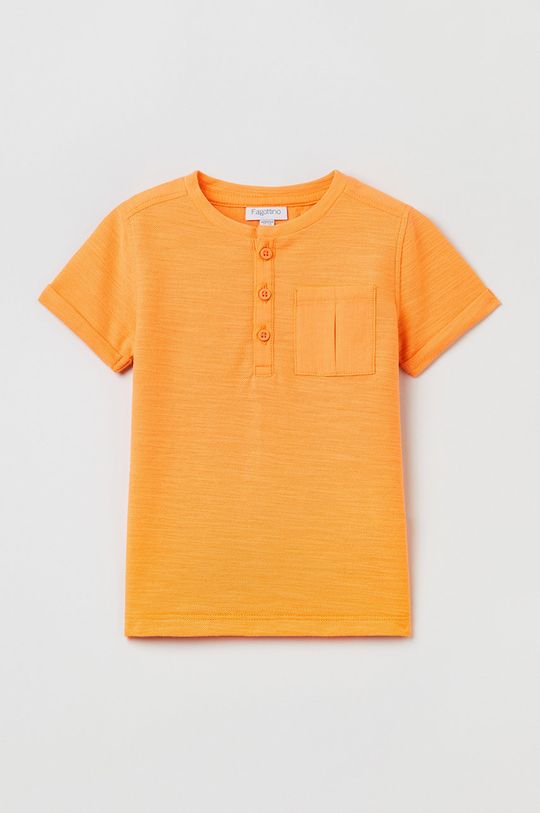 цена Детская хлопковая футболка OVS, оранжевый