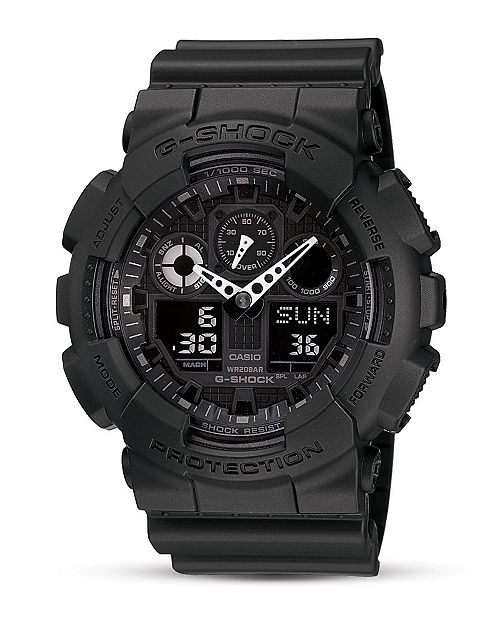 цена Большие аналогово-цифровые комбинированные часы G Shock, 55 x 51 мм G-Shock, цвет Black