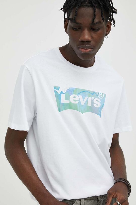 

Хлопковая футболка Levi's, белый