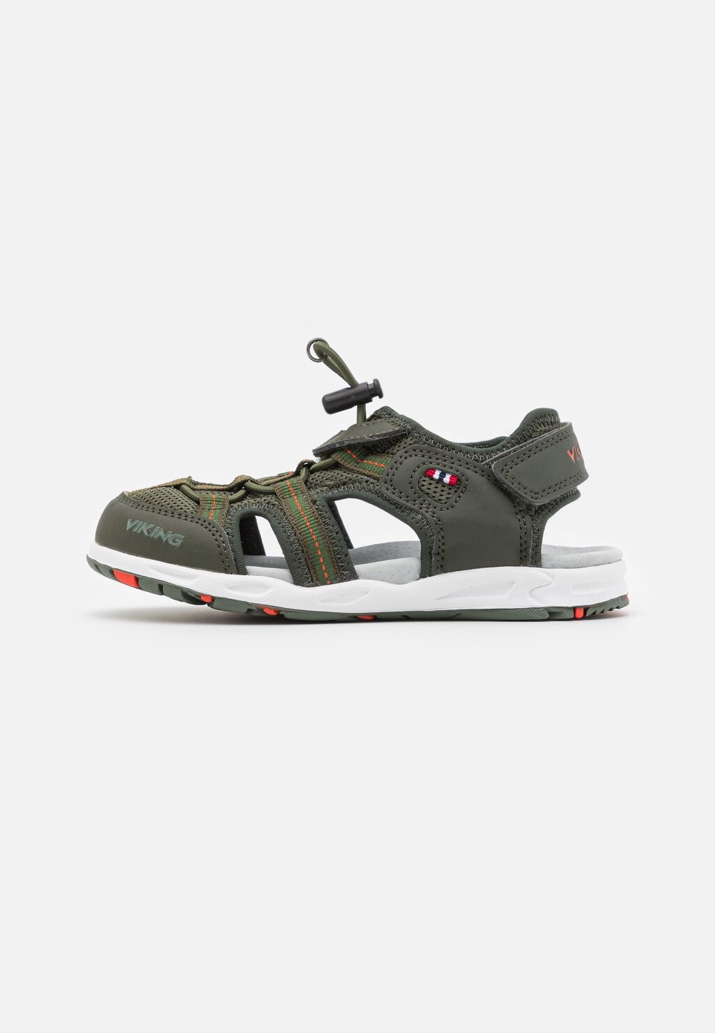 

Трекинговые сандалии Thrill Unisex Viking, цвет moss green/red