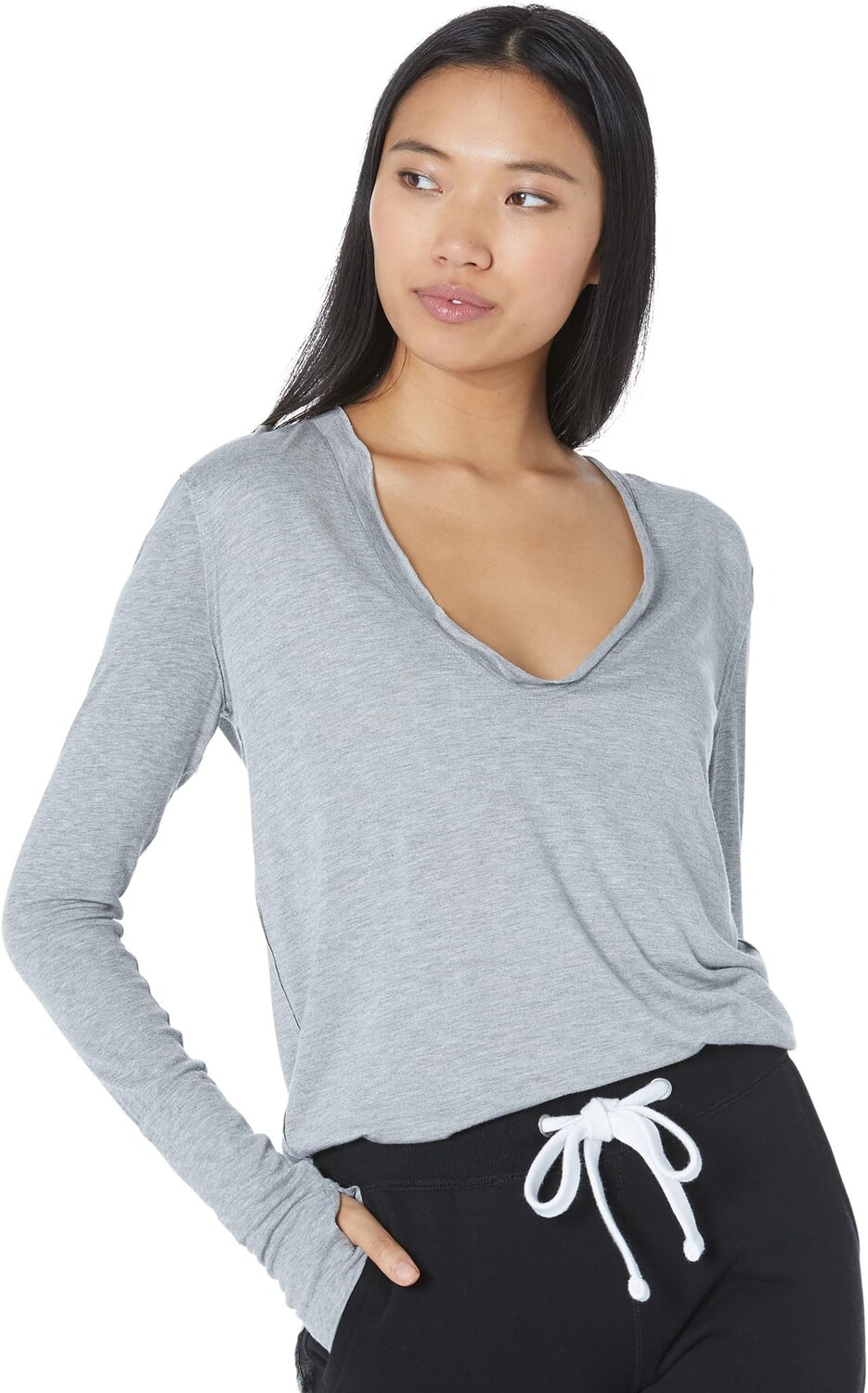

Футболка Fresh and Clean с длинными рукавами Free People, цвет Heather Grey