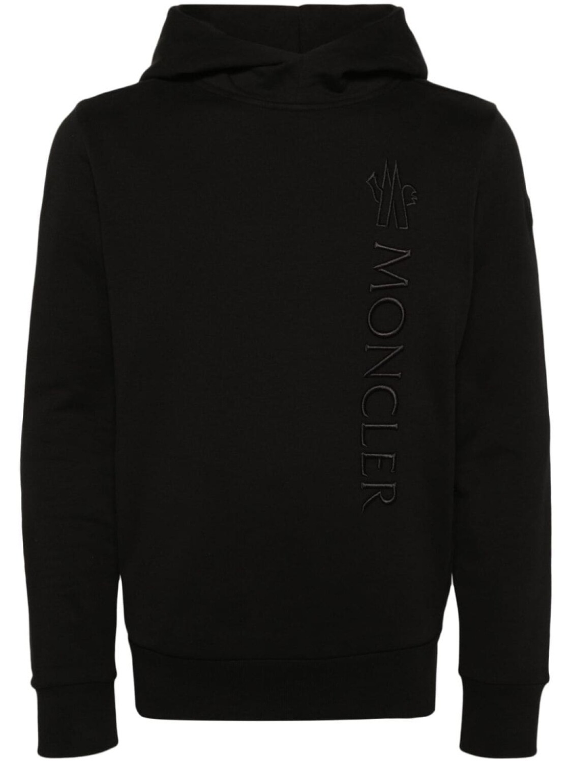 

Moncler худи с вышитым логотипом, черный