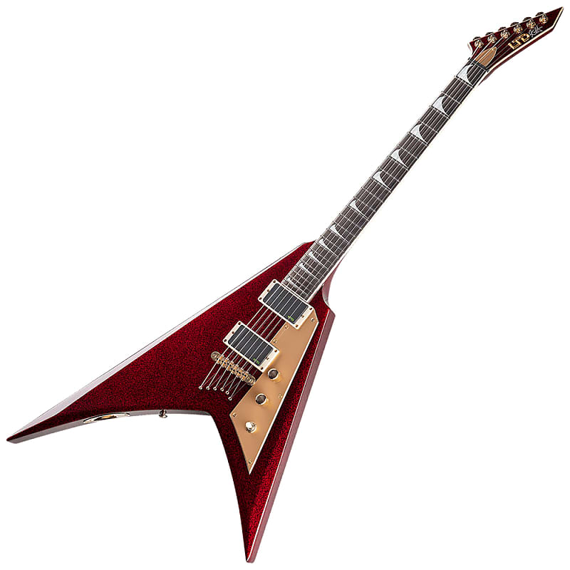 Электрогитара ESP LTD Kirk Hammett KH-V with Case – Red Sparkle – LKHVRSP