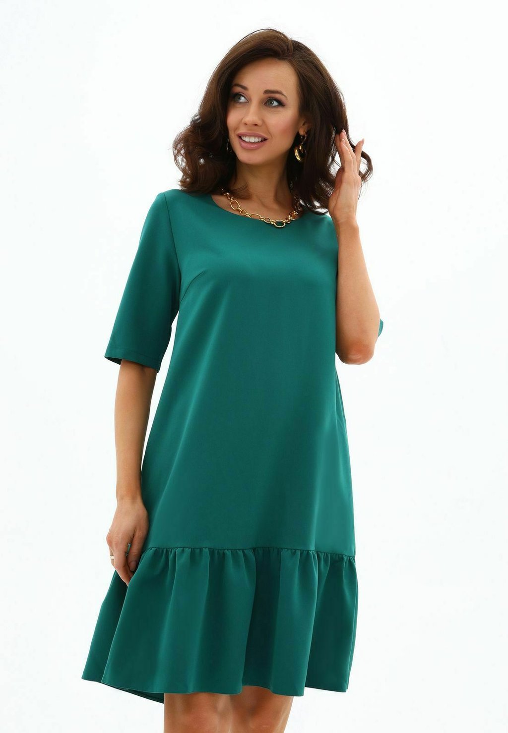 Платье повседневное DREIVIERTELARM GERADE MINI Awesome Apparel, цвет green