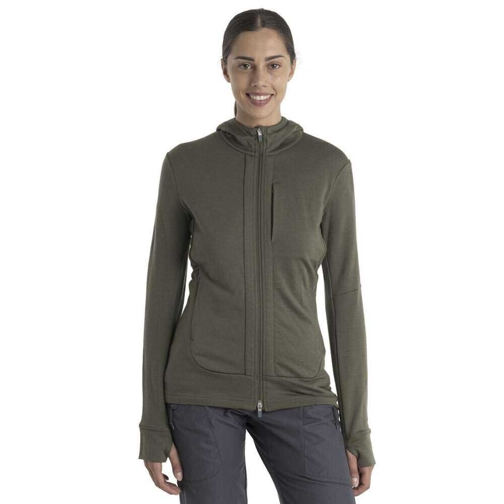

Толстовка Icebreaker Quantum III Merino Full Zip, зеленый