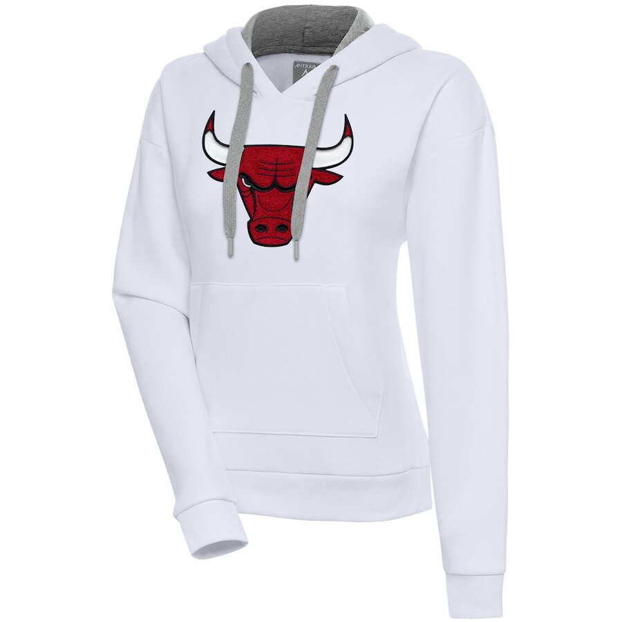 

Пуловер с капюшоном Antigua Chicago Bulls, белый