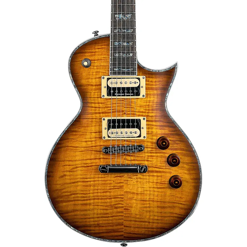 

Электрогитара *NOS* - ESP LTD Deluxe EC-1000 Electric Guitar - Amber Sunburst