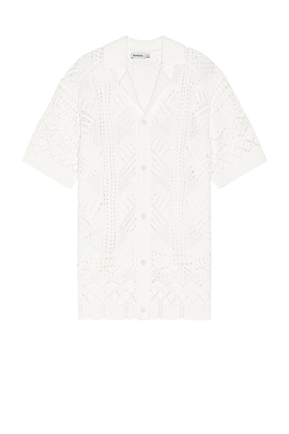 

Рубашка мужская Arthur Short Sleeve Button Down Simkhai, белый