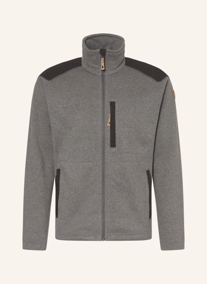 

Вязаная флисовая куртка buck Fjällräven, серый