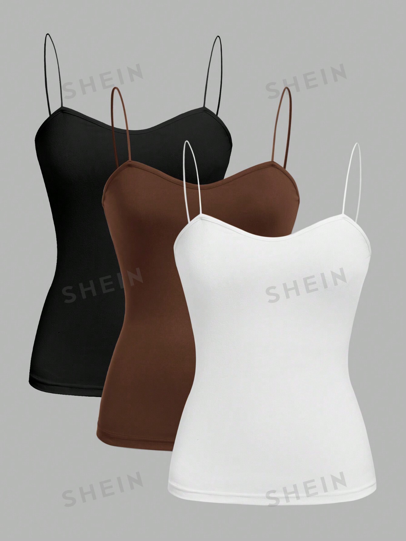 SHEIN EZwear: женский повседневный комплект из 3 предметов, многоцветный