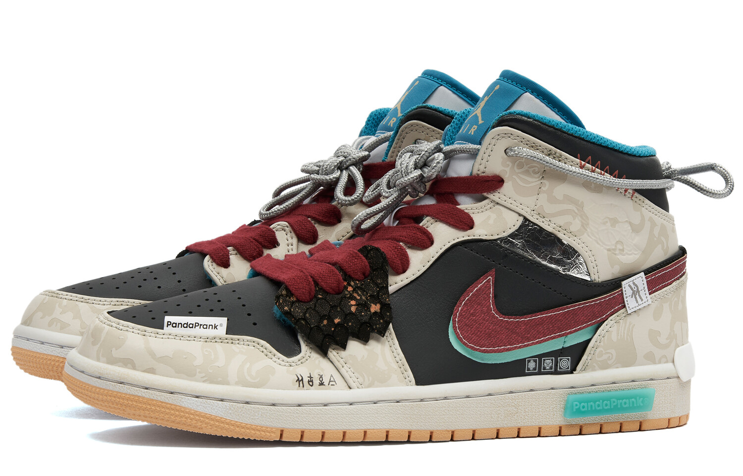 

Jordan Air Jordan 1 винтажные баскетбольные кроссовки мужские, Black-brown-red