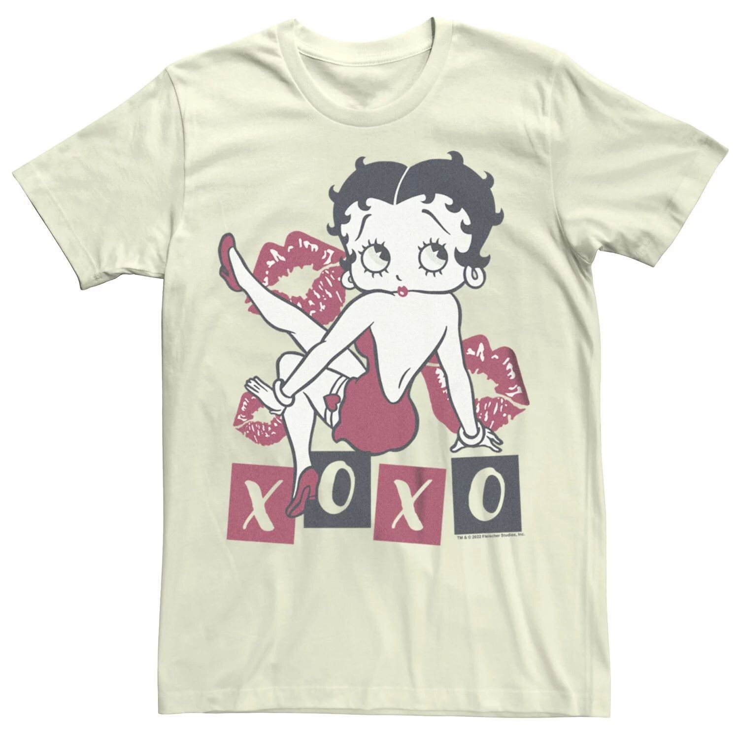 

Футболка с рисунком бойфренда Betty Boop Kisses XOXO для юниоров Licensed Character