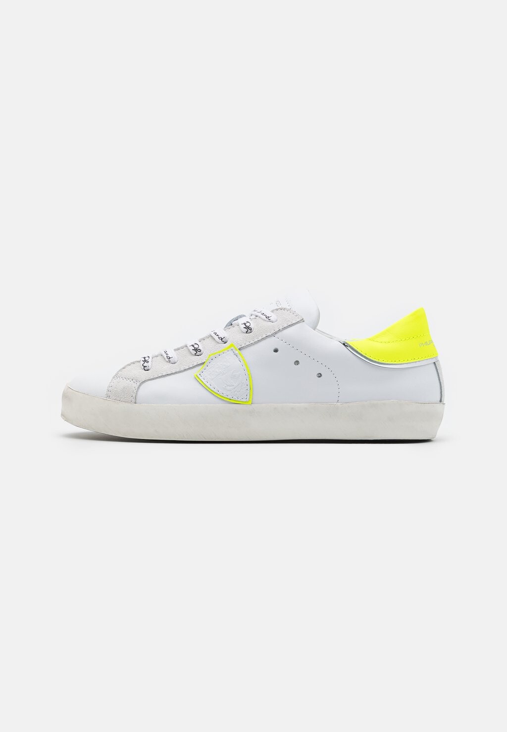 

Полукеды Unisex Philippe Model, цвет white/neon yellow/silver