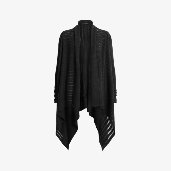 

Вязаный кардиган harley с водопадом Allsaints, черный