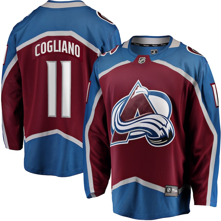 

Джерси Fanatics Branded Colorado Avalanche, бордовый