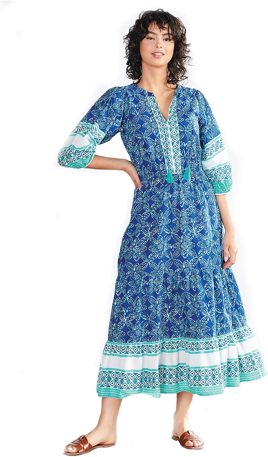 

Платье макси Celine - Звездчатый батик Hatley, цвет Starburst Batik