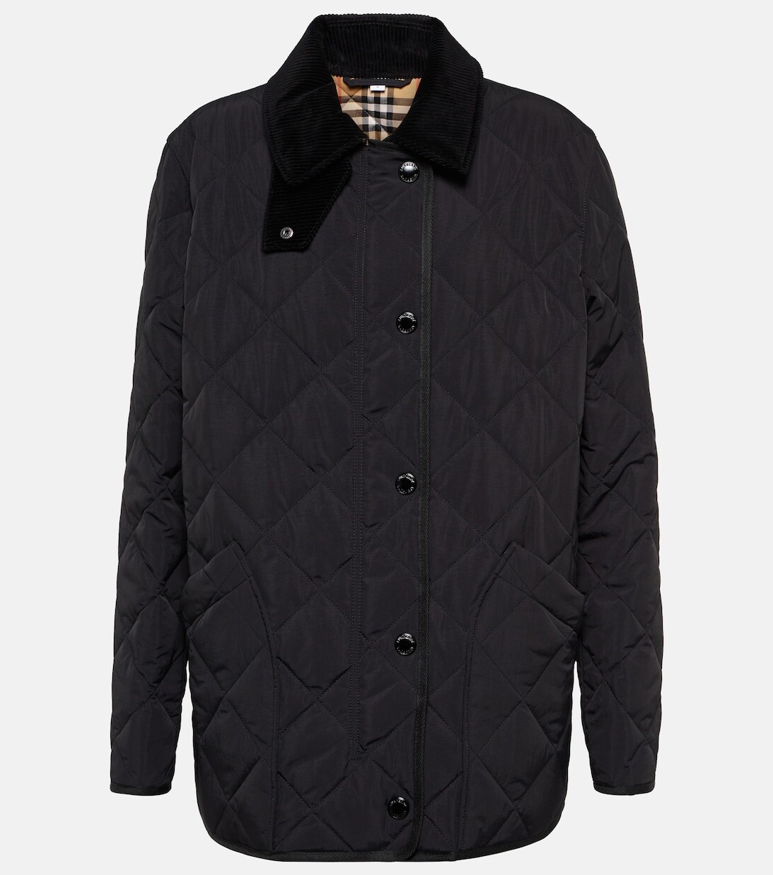 

Стеганая куртка BURBERRY, черный