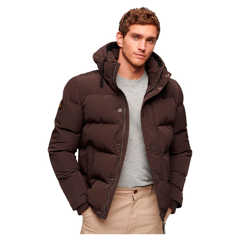 

Пуховик Superdry Everest Short, коричневый