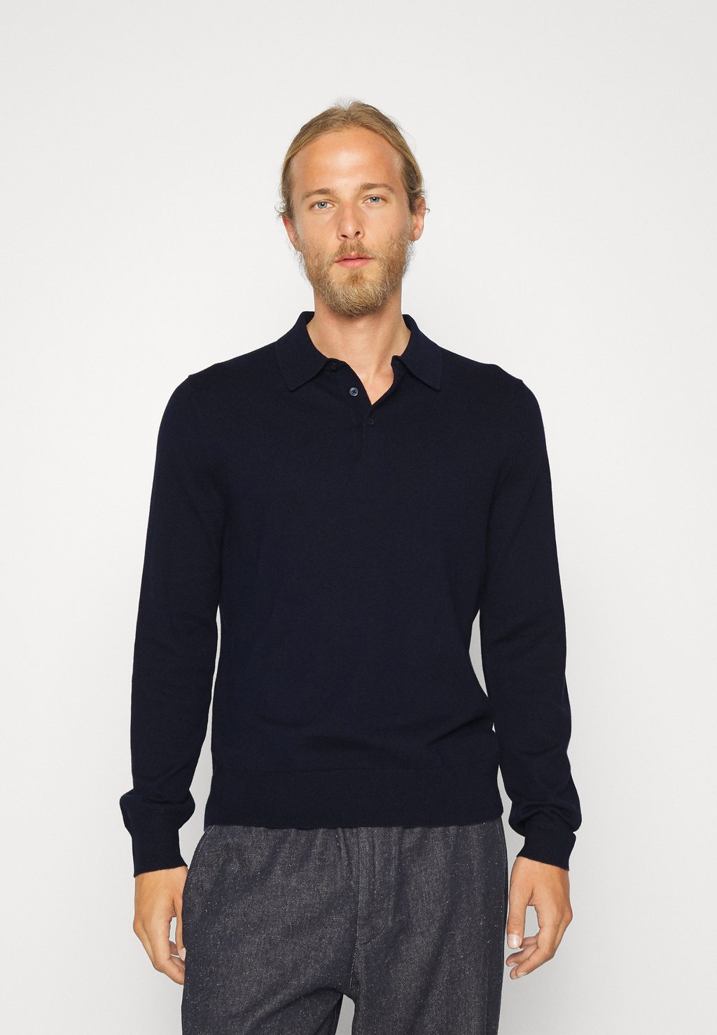 Свитер Filippa K, темно-синий вязаный свитер filippa k цвет black