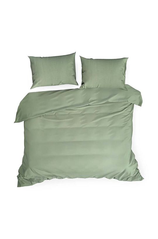 Комплект постельного белья Черногория из хлопка 160 х 200 / 70 х 80 см Terra Collection, зеленый