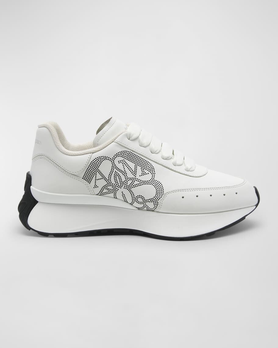 

Кожаные беговые кроссовки Sprint с логотипом Alexander McQueen
