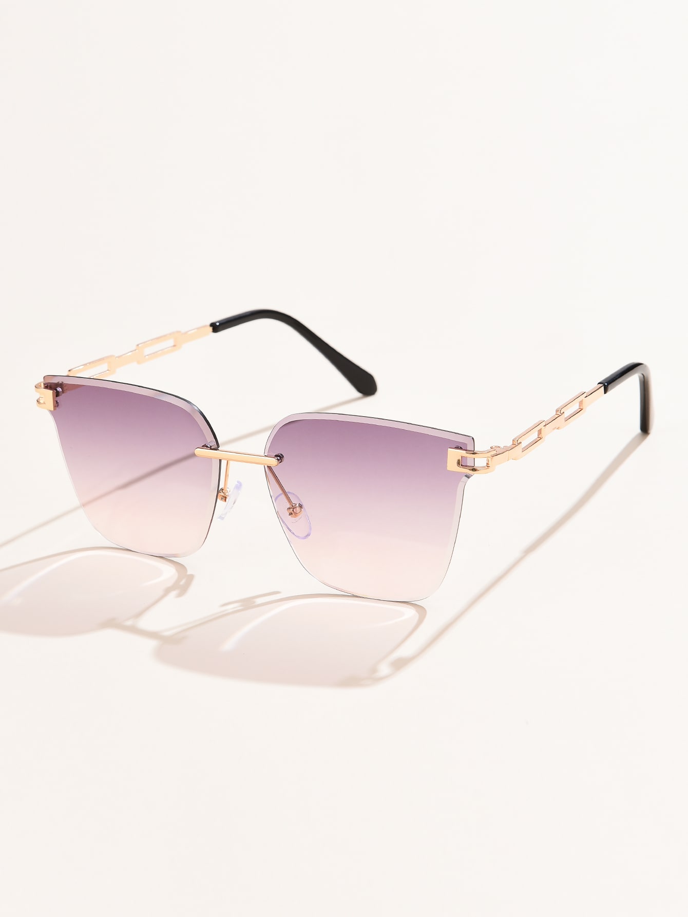 1 шт. женские металлические квадратные декоративные солнцезащитные очки без оправы 10 шт квадратные плоские металлические кольца для сумок