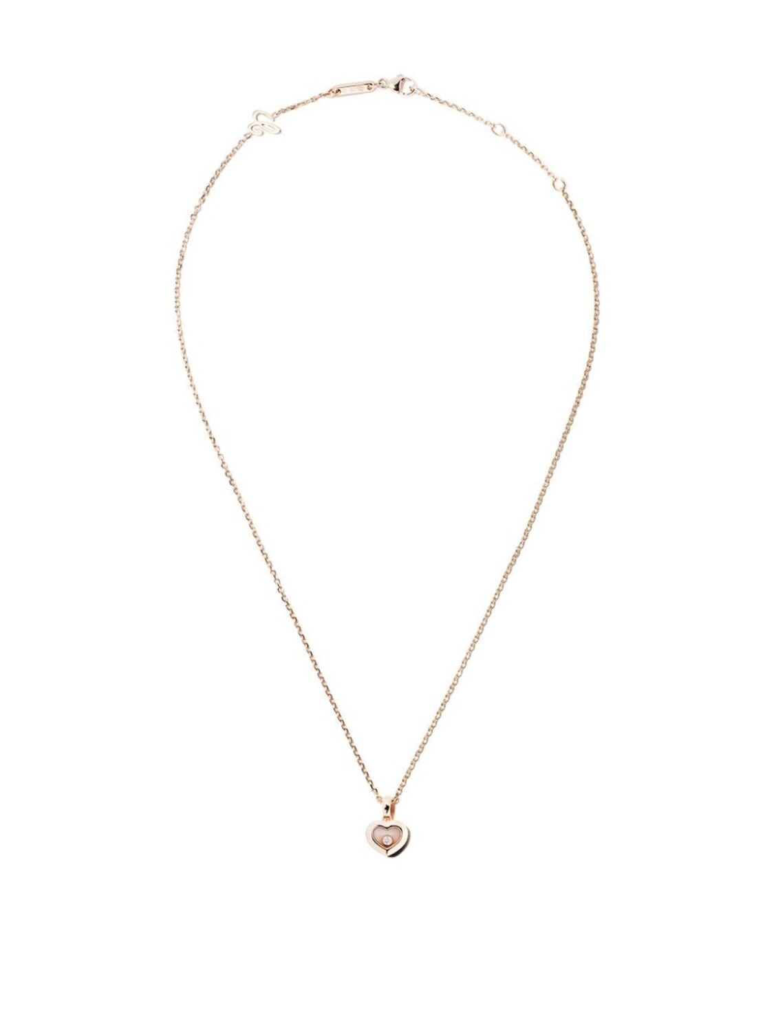 

Колье Happy Diamonds Icons из розового золота с бриллиантом Chopard, розовый
