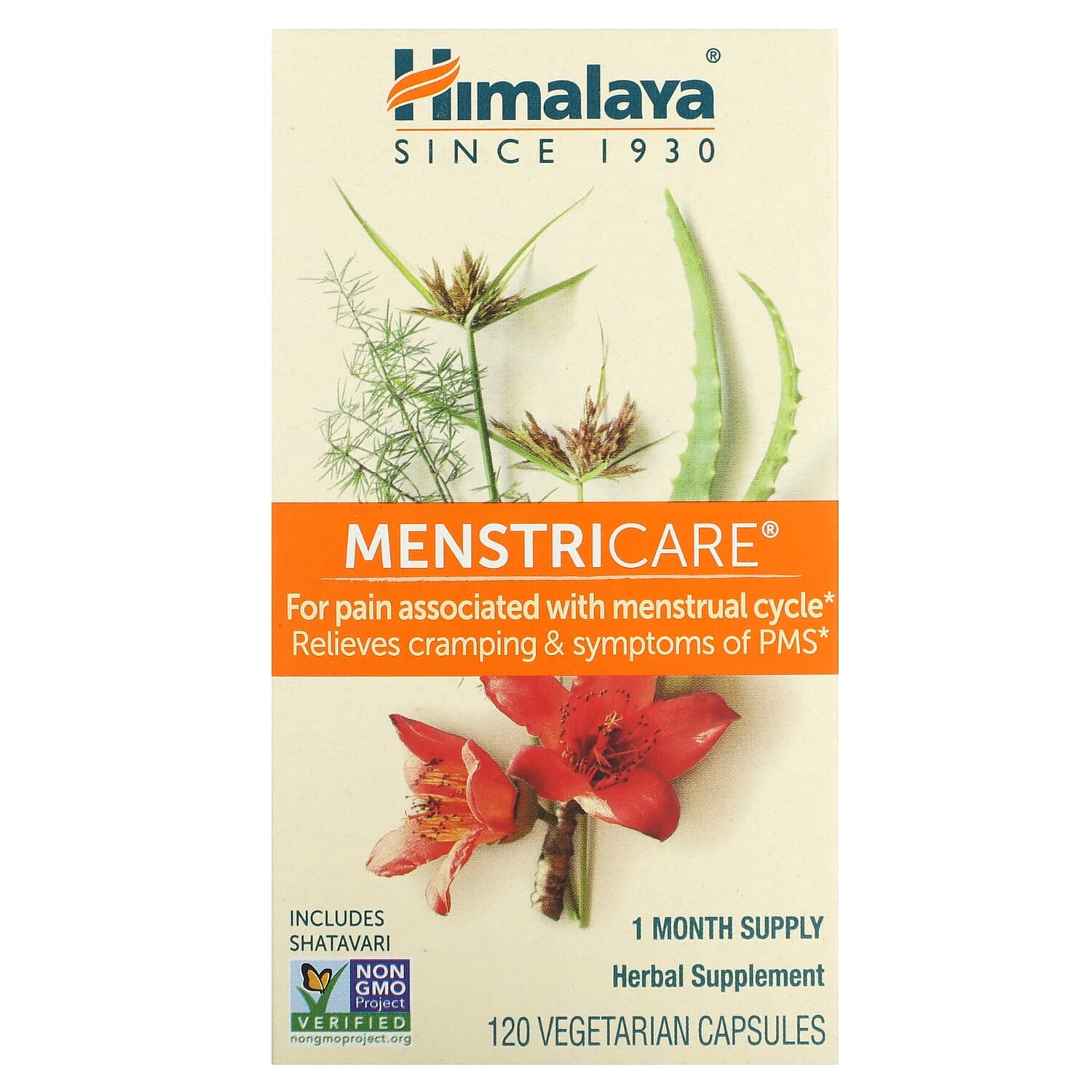 

MenstriCare, 120 вегетарианских капсул, Himalaya