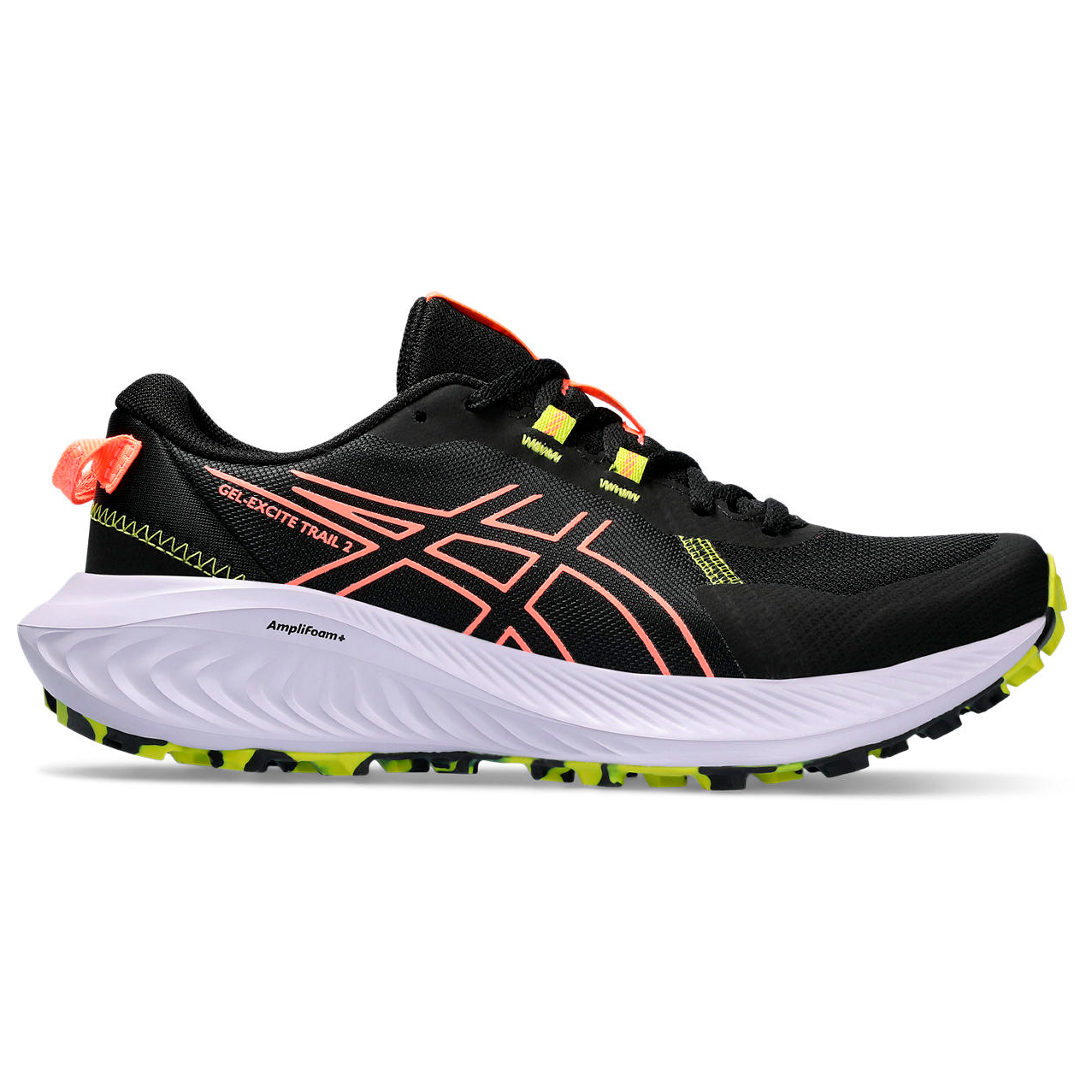 Кроссовки для бега по пересеченной местности Asics Women's Gel Excite Trail 2, цвет Black/Sun Coral кроссовки asics gel excite 10 цвет sapphire pure silver