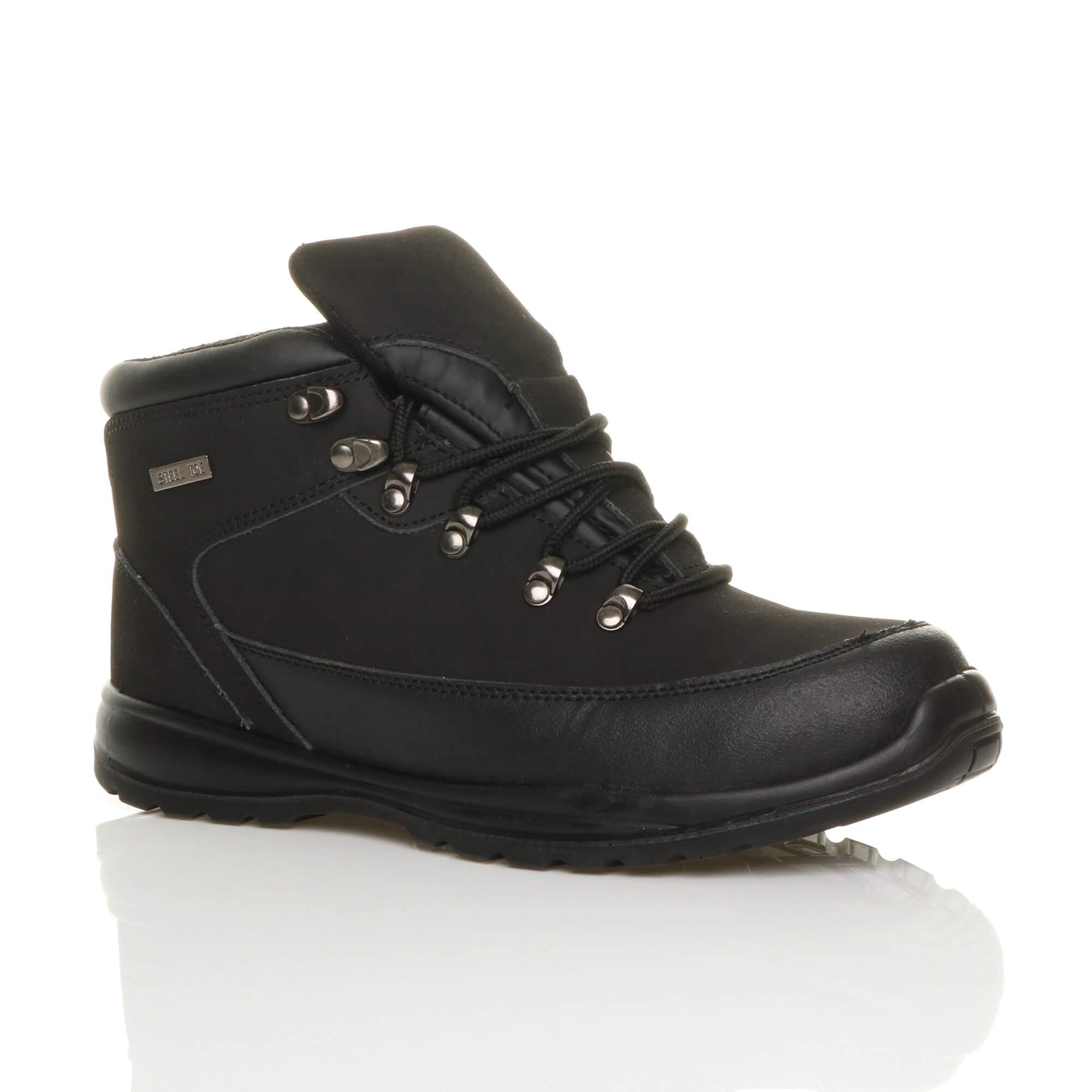 цена Ботинки для рабочих по безопасности EN345-SBP на низком каблуке со стальной межподошвой и носком EN345-SBP AJVANI, черный
