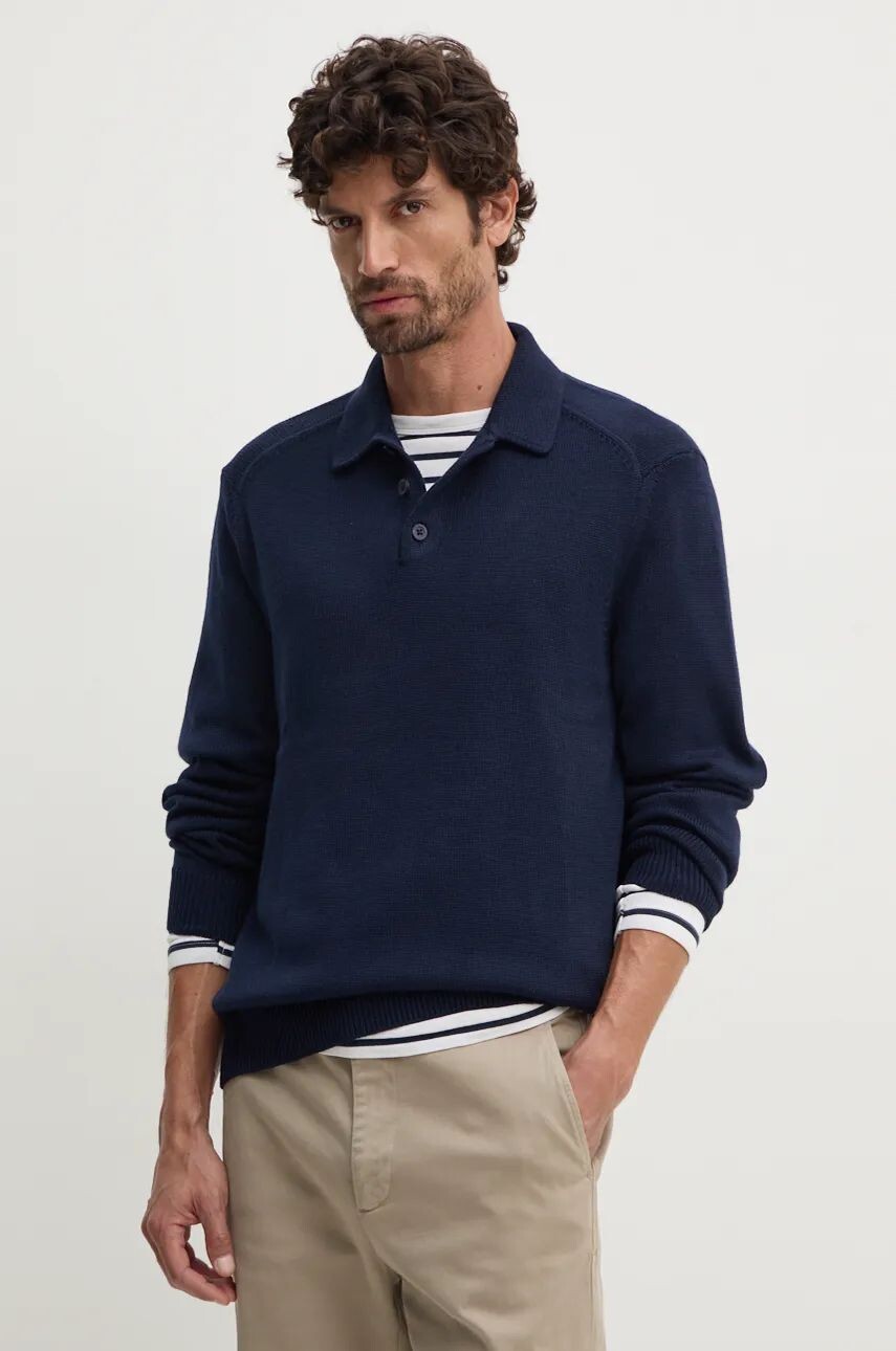 

Свитер Armani Exchange из смесовой шерсти, темно-синий
